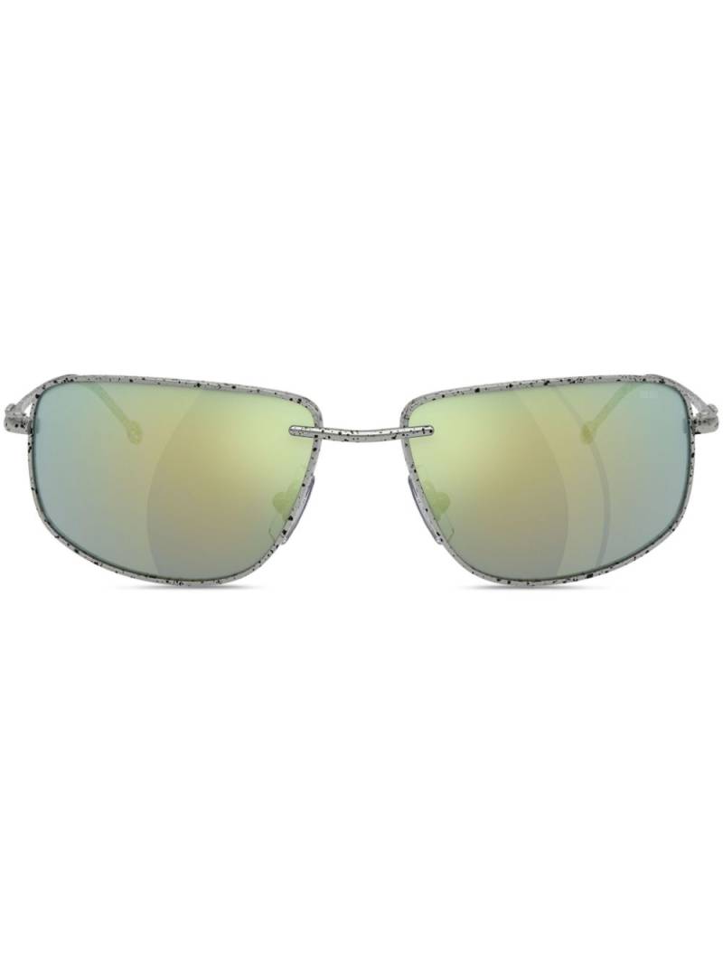 Diesel rectangle-frame sunglasses - Silver von Diesel