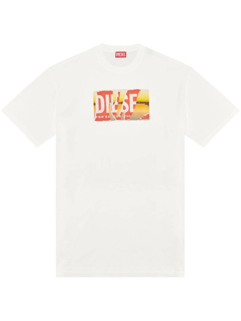 Diesel T-Wash-Poff-L1 cotton T-shirt - White von Diesel