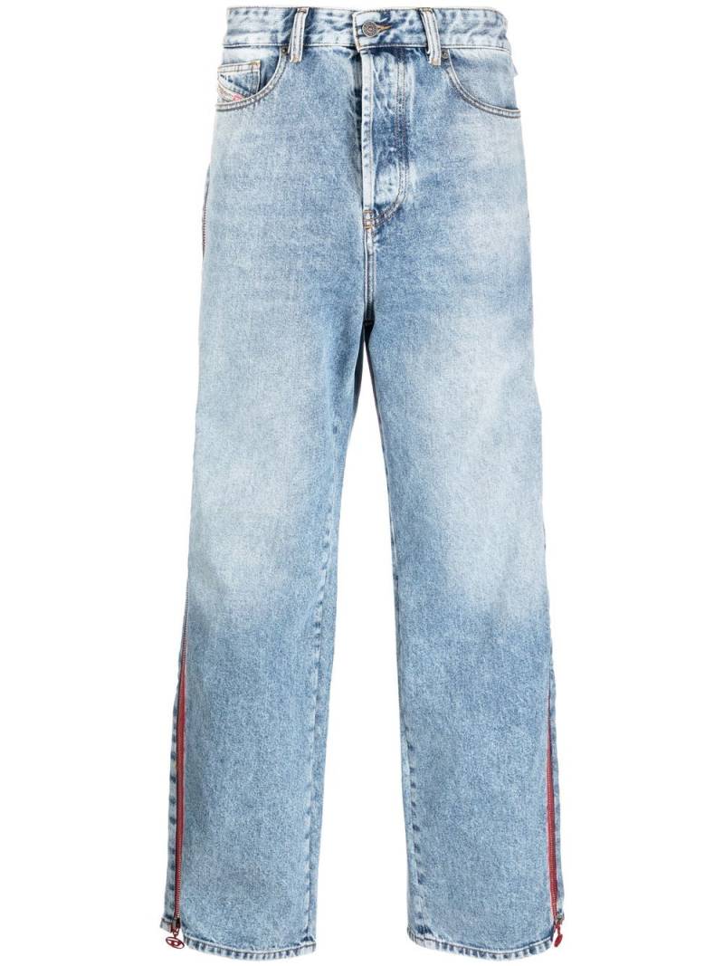 Diesel side-stripe wide-leg jeans - Blue von Diesel