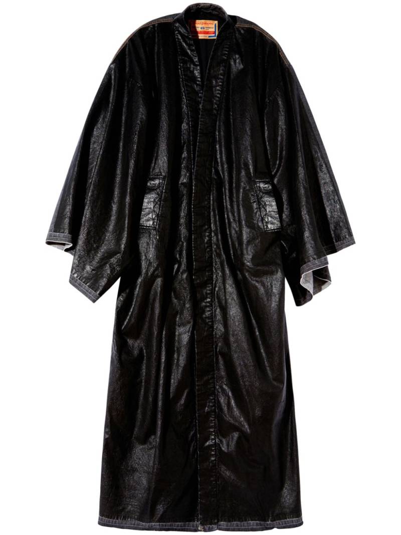 Diesel x Damiano David floor-length coat - Black von Diesel