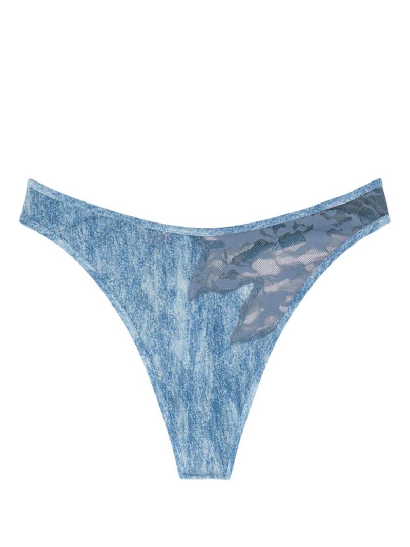 Diesel x Savage x Fenty camouflage thong - Blue von Diesel