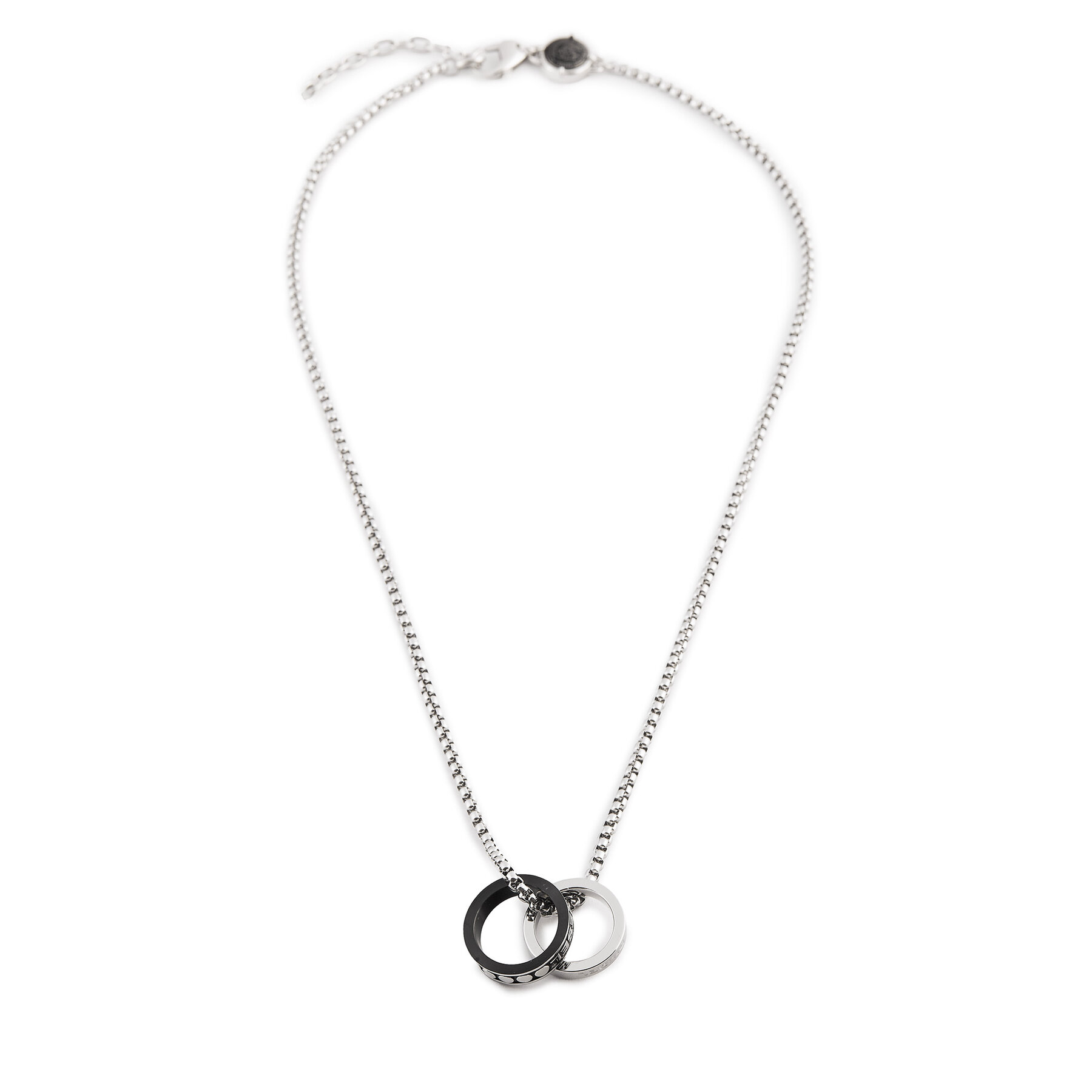 Halskette Diesel Double Pendant Only The Brave DX1168040 Silberfarben von Diesel