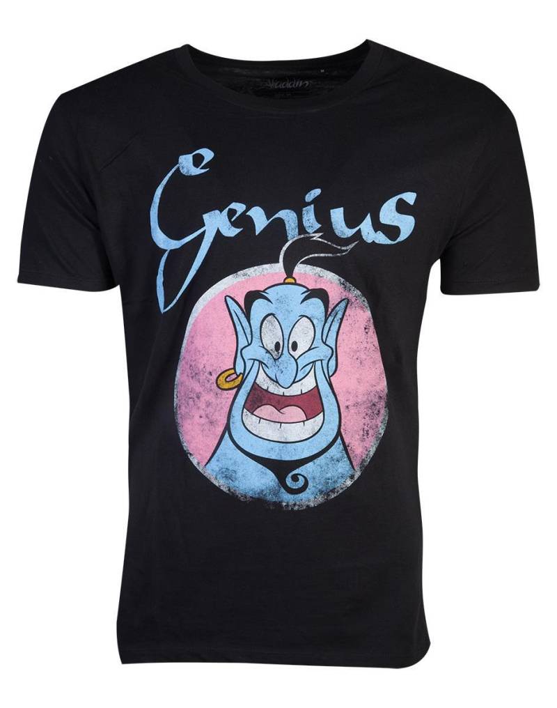 Difuzed - T-shirt Aladdin Genie L, für Herren, Schwarz, Größe L von Difuzed