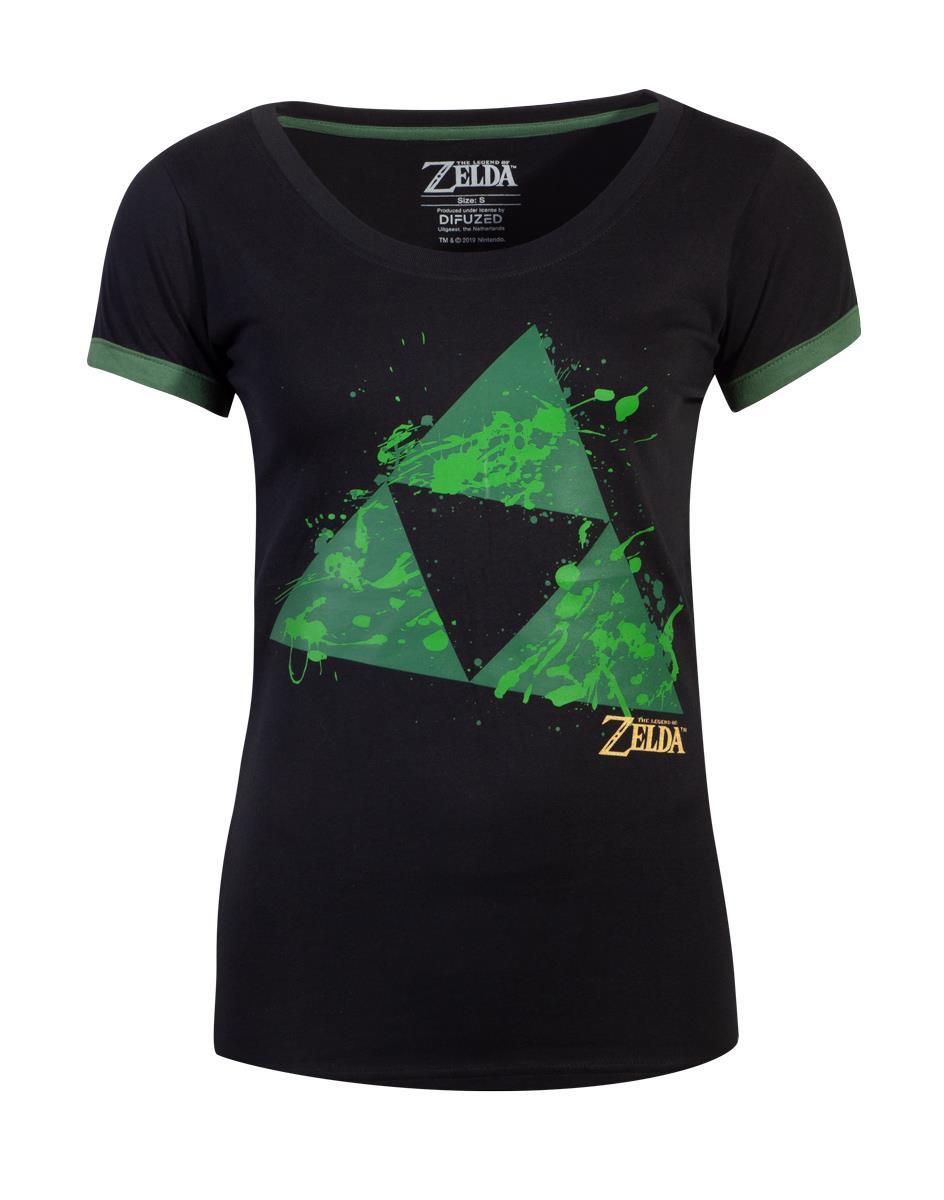 T-shirt - Zelda - Triforce Splatter Damen  L