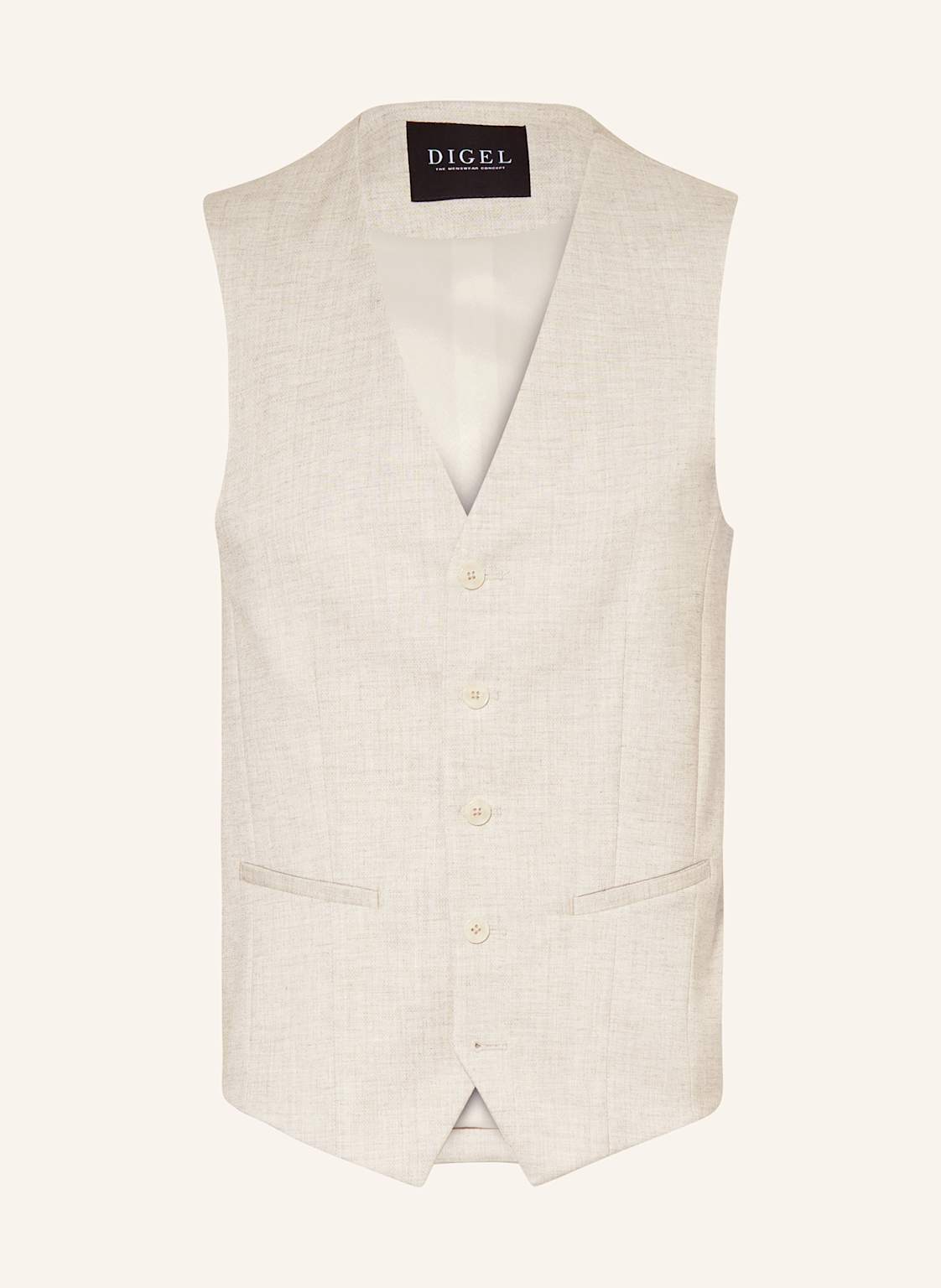 Digel Anzugweste Edgar Regular Fit beige Digel Anzugweste Edgar Regular Fit beige von Digel
