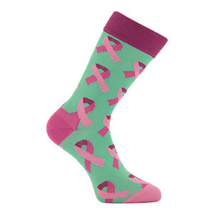 Dilly Socks Pink Ribbon Socken 36-40 | 41-46 von Dilly Socks