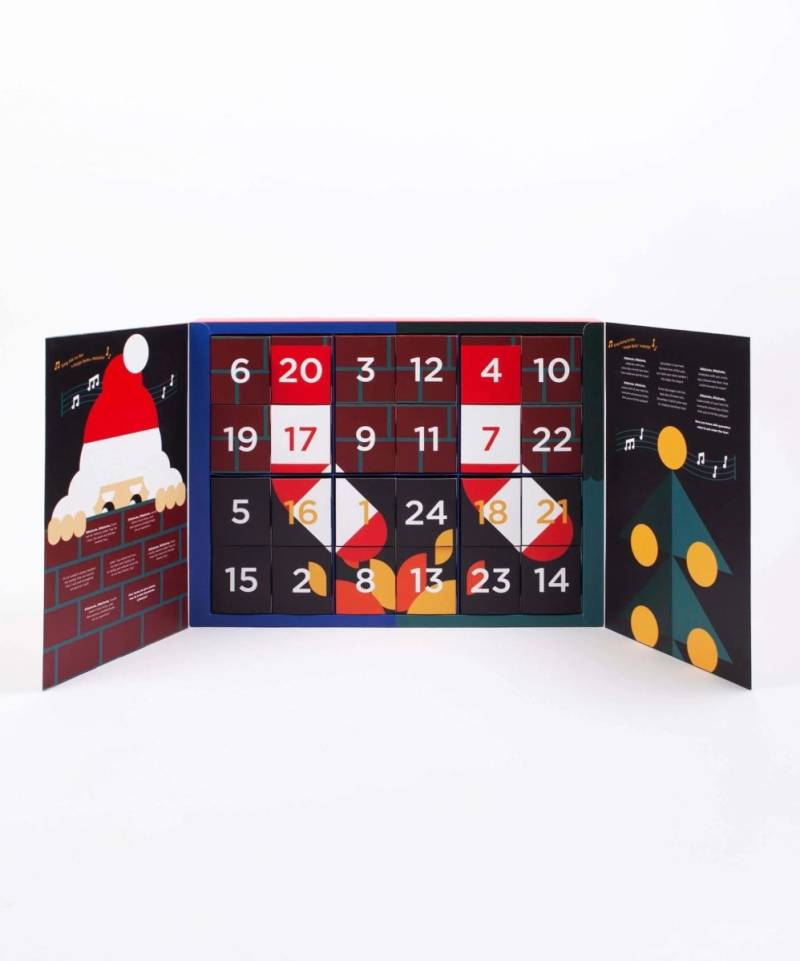 Adventskalender zum selber befüllen - Adventskalender in mit Weihnachten  Christmas Motiv/Muster von DillySocks von DillySocks