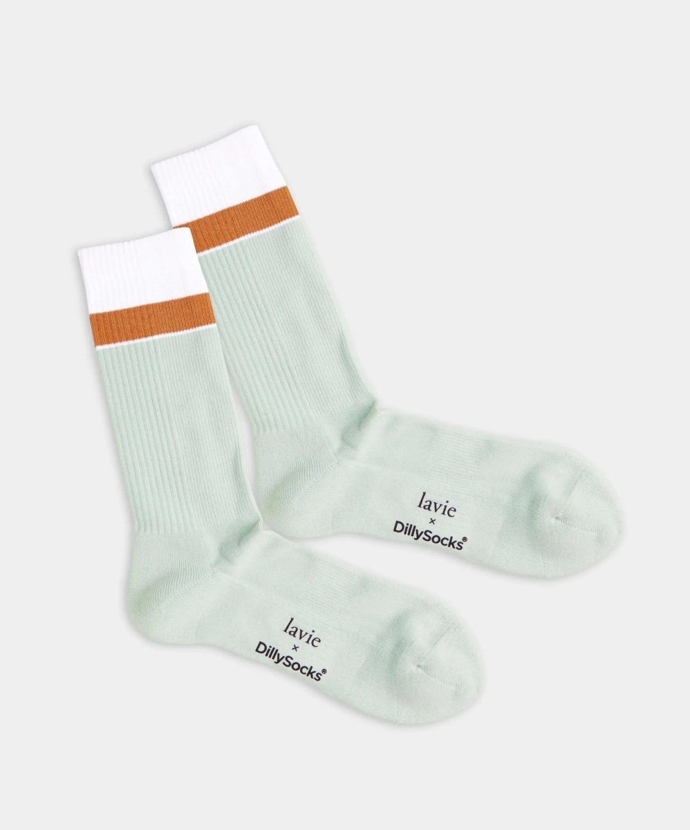 - Socken in Grün Weiss mit Uni Motiv/Muster - Socken in Grün Weiss mit Uni Motiv/Muster von DillySocks