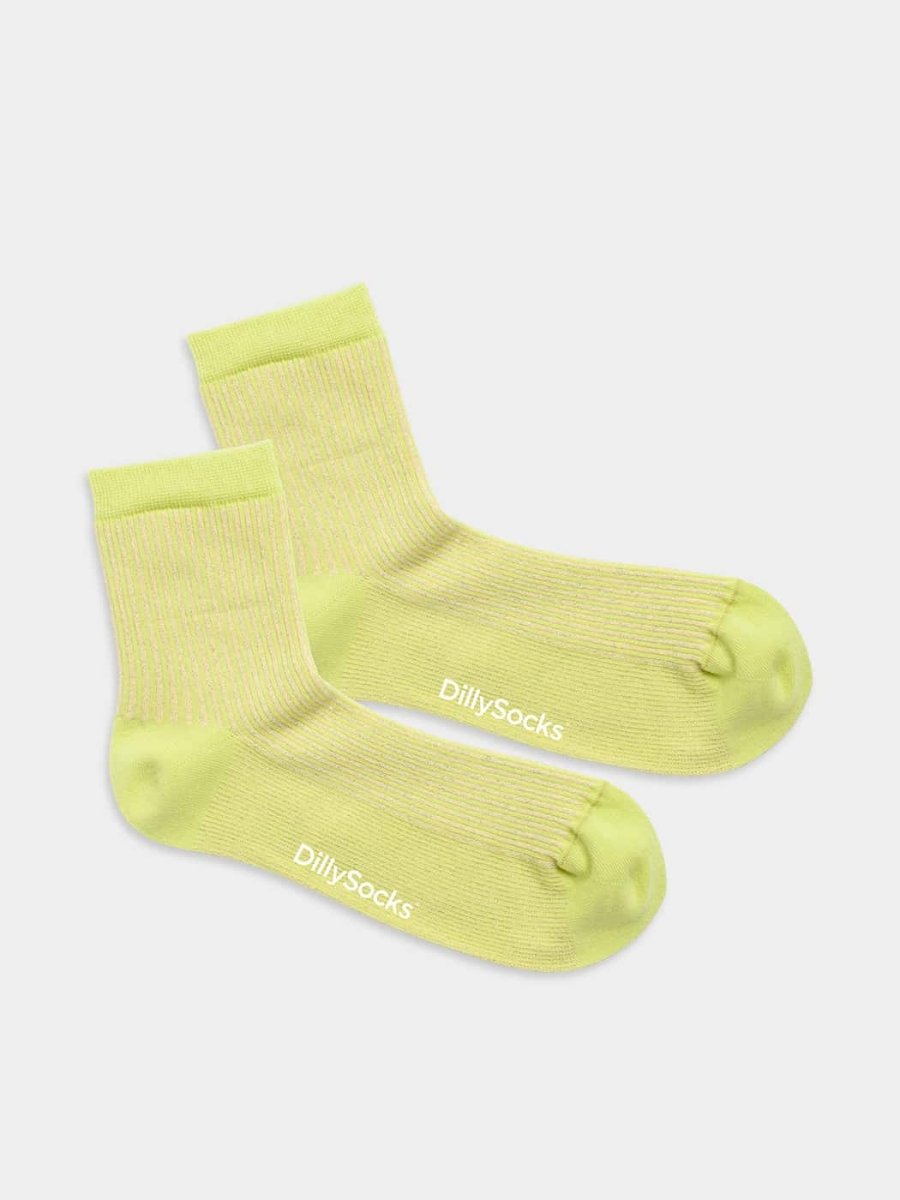 - Damensocken in Gelb mit Uni Motiv/Muster von DillySocks