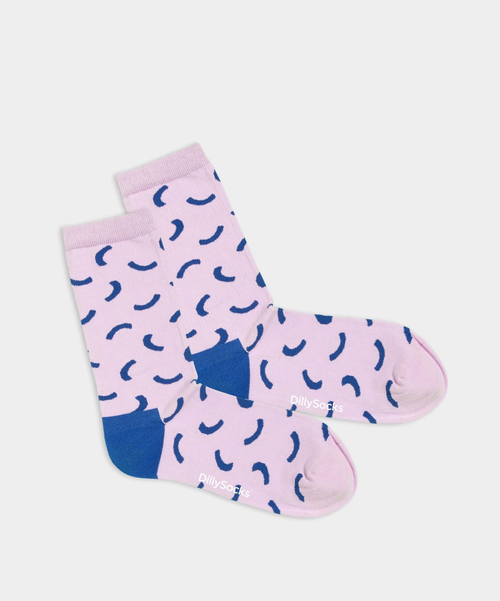 - Damensocken in Rosa mit Geometrisch Motiv/Muster - Damensocken in Rosa mit Geometrisch Motiv/Muster von DillySocks