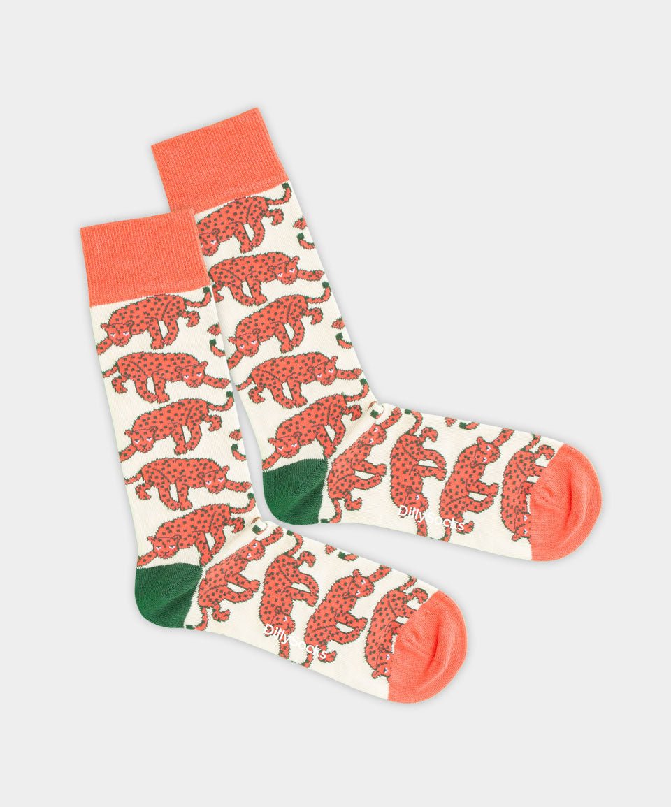 - Socken in Beige mit Tier Motiv/Muster - Socken in Beige mit Tier Motiv/Muster von DillySocks