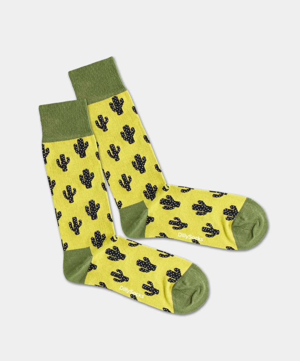 - Socken in Grün mit Pflanze Motiv/Muster - Socken in Grün mit Pflanze Motiv/Muster von DillySocks