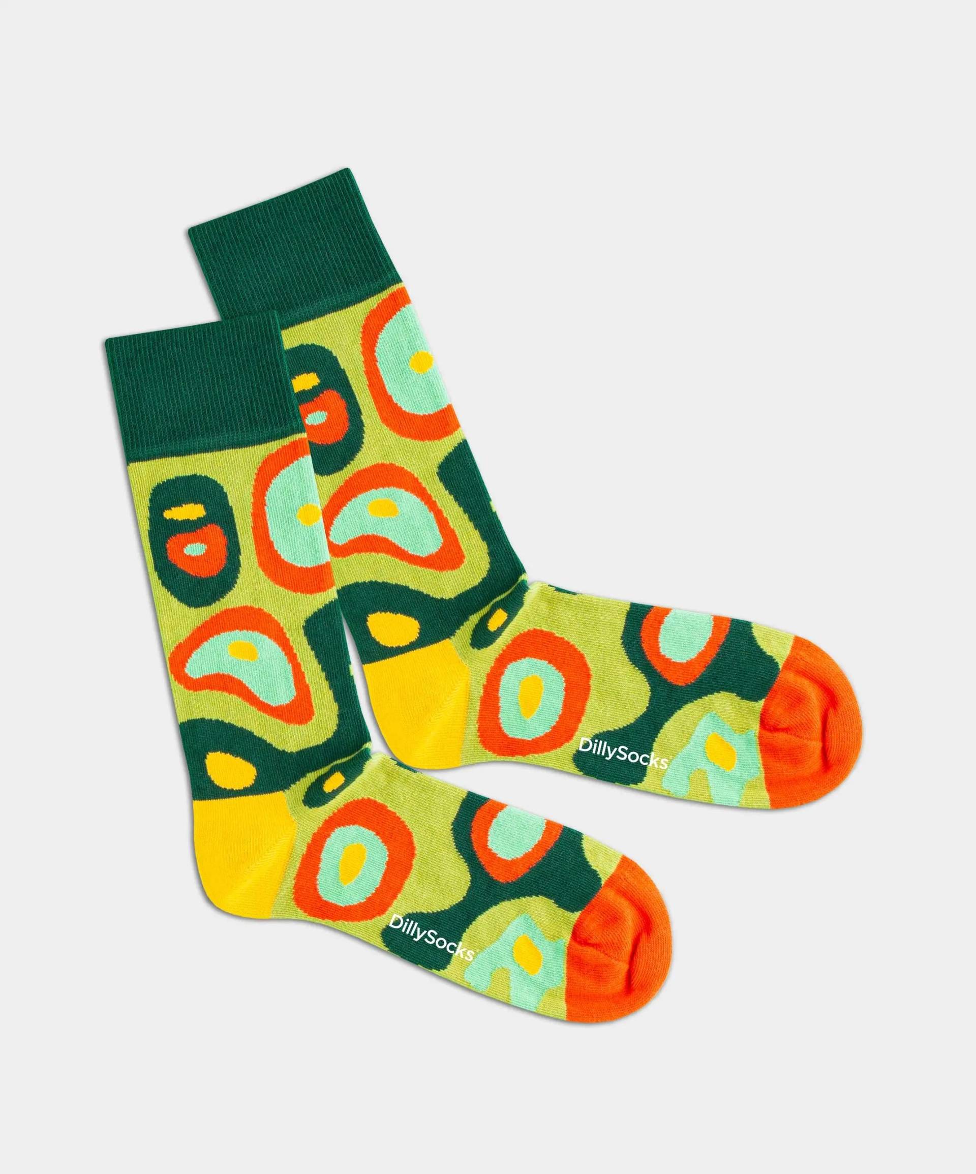 - Socken in Grün mit Camouflage Motiv/Muster von DillySocks
