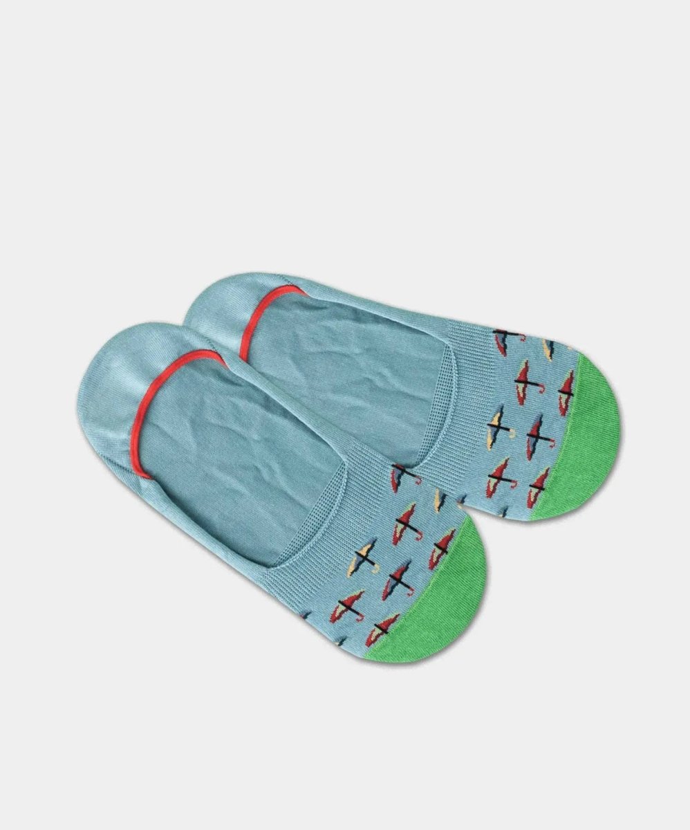 - Füsslinge in Blau mit Motiv/Muster - Füsslinge in Blau mit Motiv/Muster von DillySocks