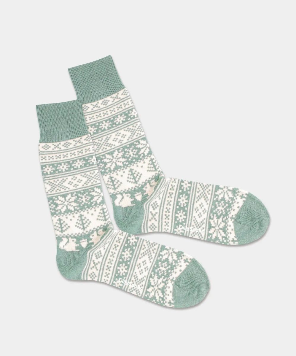 - Socken in Türkis mit Nordisch Motiv/Muster - Socken in Türkis mit Nordisch Motiv/Muster von DillySocks