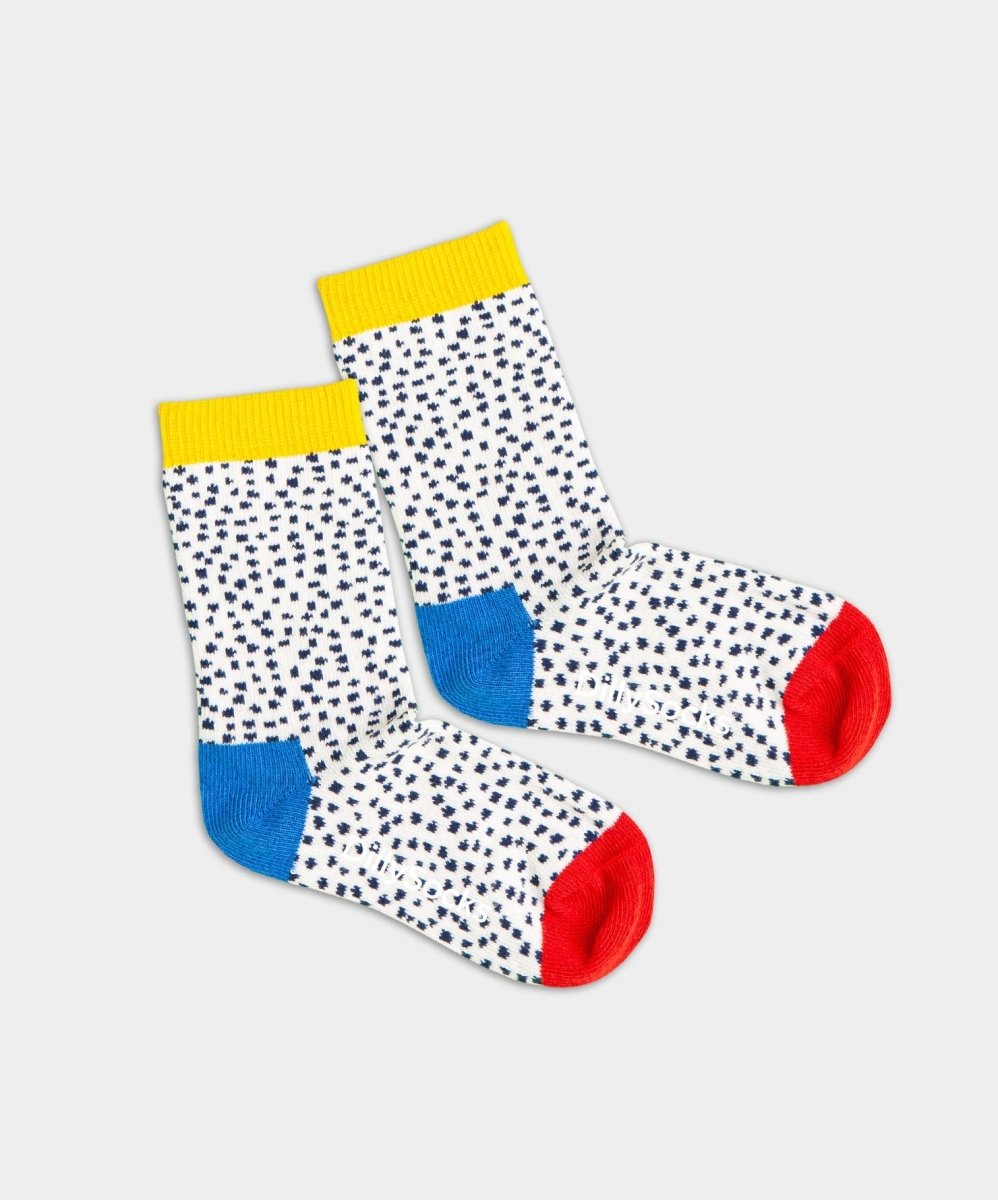 - Kindersocken in Weiss mit Blumen Motiv/Muster - Kindersocken in Weiss mit Blumen Motiv/Muster von DillySocks