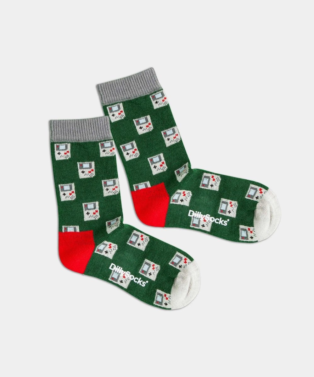 - Kindersocken in Grün mit Motiv/Muster - Kindersocken in Grün mit Motiv/Muster von DillySocks
