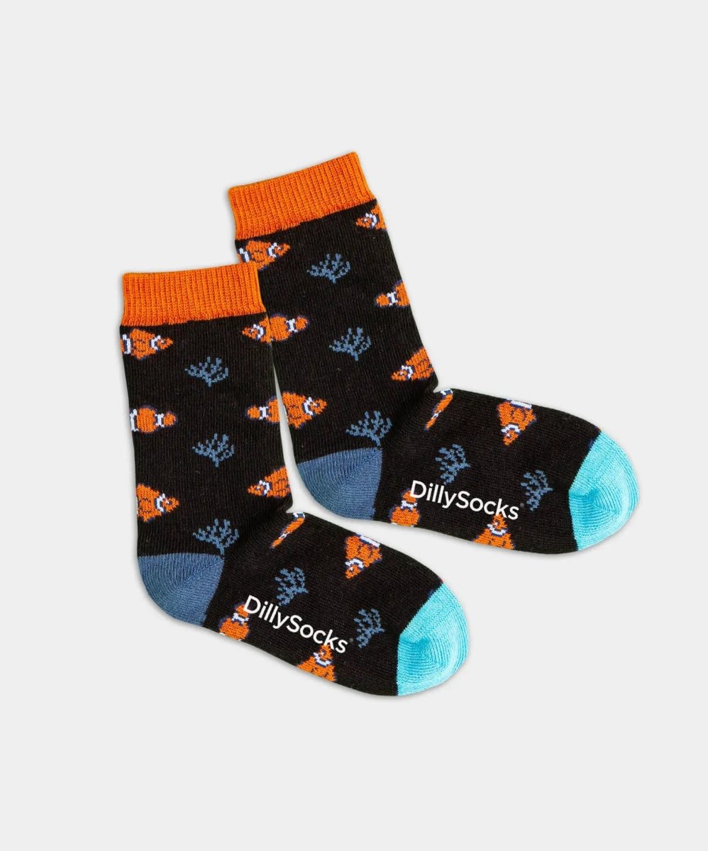 - Kindersocken in Schwarz mit Tier Motiv/Muster - Kindersocken in Schwarz mit Tier Motiv/Muster von DillySocks