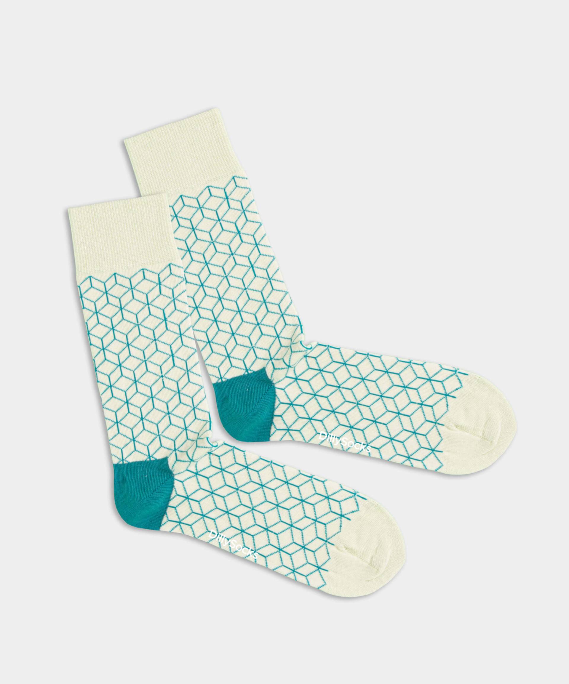 - Socken in Grün mit Dice Motiv/Muster von DillySocks