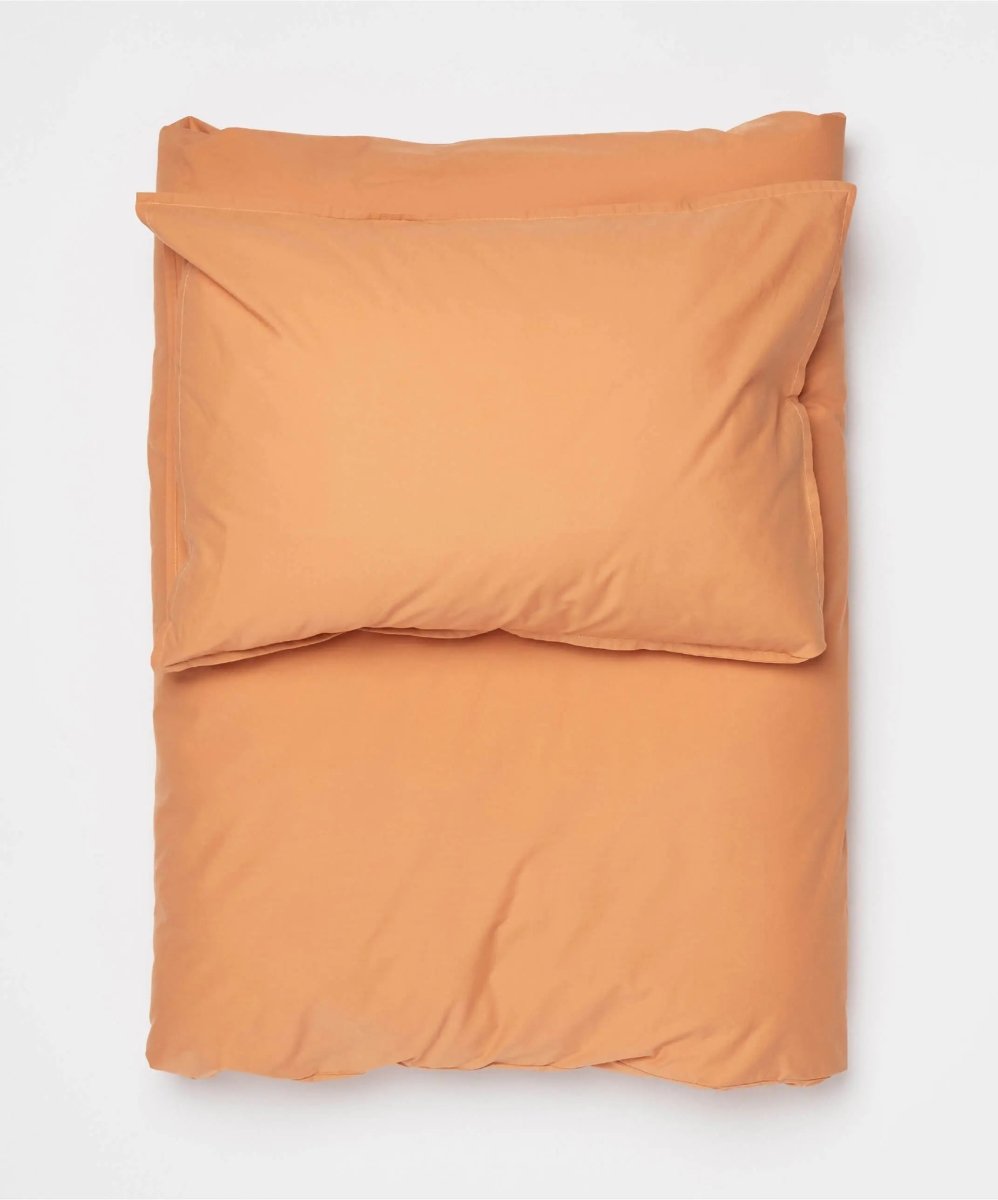 - Bettwäsche in Braun Orange mit Uni Motiv/Muster - Bettwäsche in Braun Orange mit Uni Motiv/Muster von DillySocks