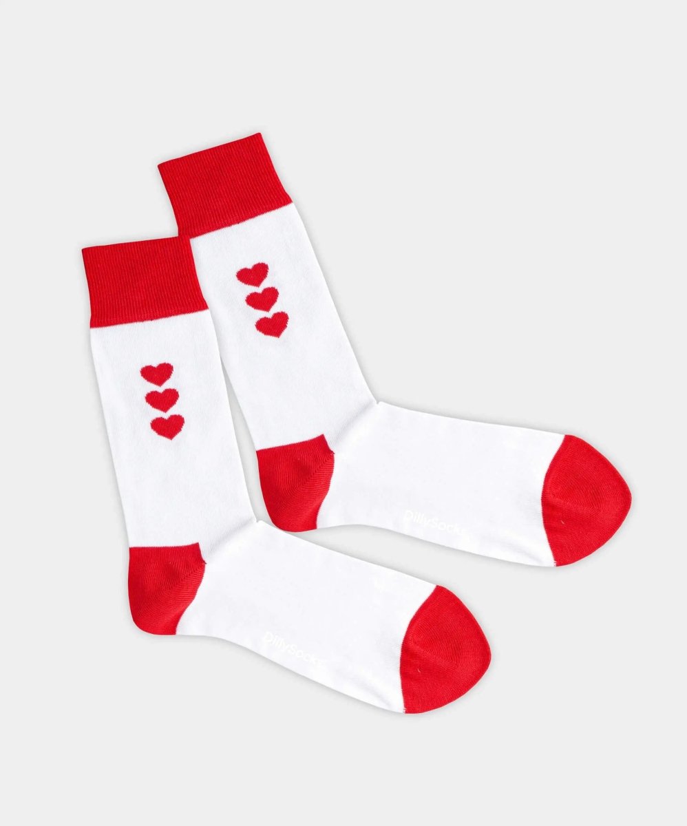 - Socken in Weiss mit Motiv/Muster - Socken in Weiss mit Motiv/Muster von DillySocks