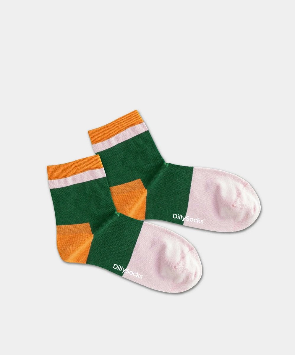 - Damensocken in Grün mit Motiv/Muster - Damensocken in Grün mit Motiv/Muster von DillySocks