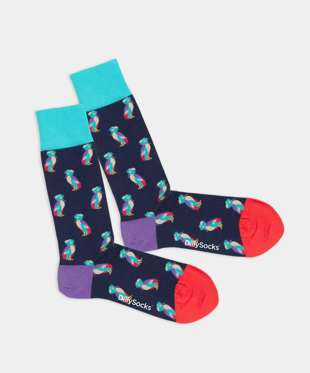 - Socken in Blau mit Tier Motiv/Muster - Socken in Blau mit Tier Motiv/Muster von DillySocks