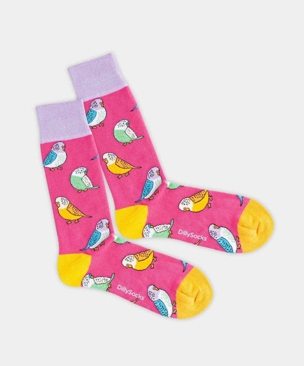 - Socken in Rosa mit Tier Motiv/Muster - Socken in Rosa mit Tier Motiv/Muster von DillySocks