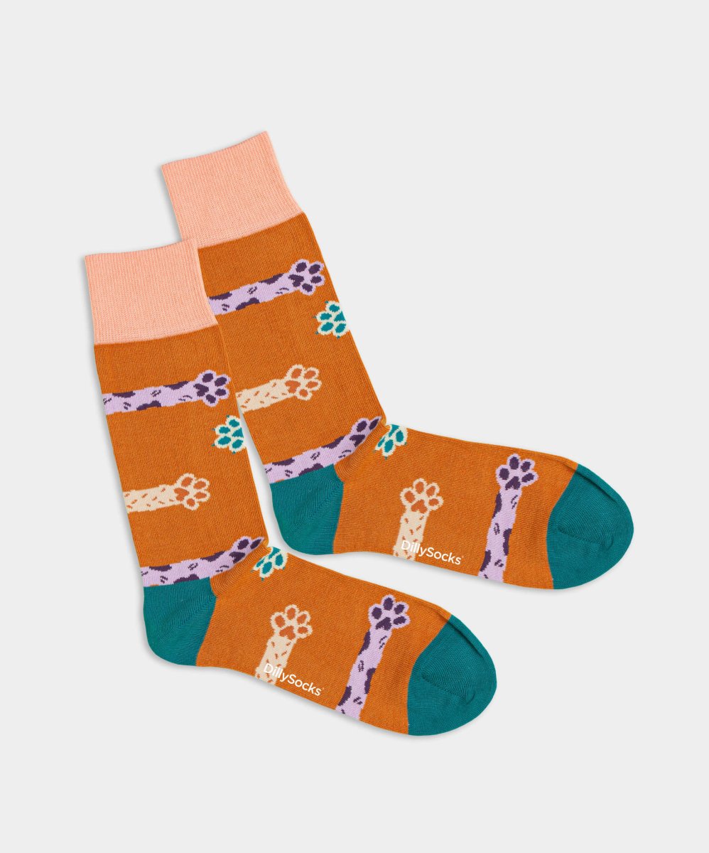 - Socken in Braun mit Hund Tier Motiv/Muster - Socken in Braun mit Hund Tier Motiv/Muster von DillySocks