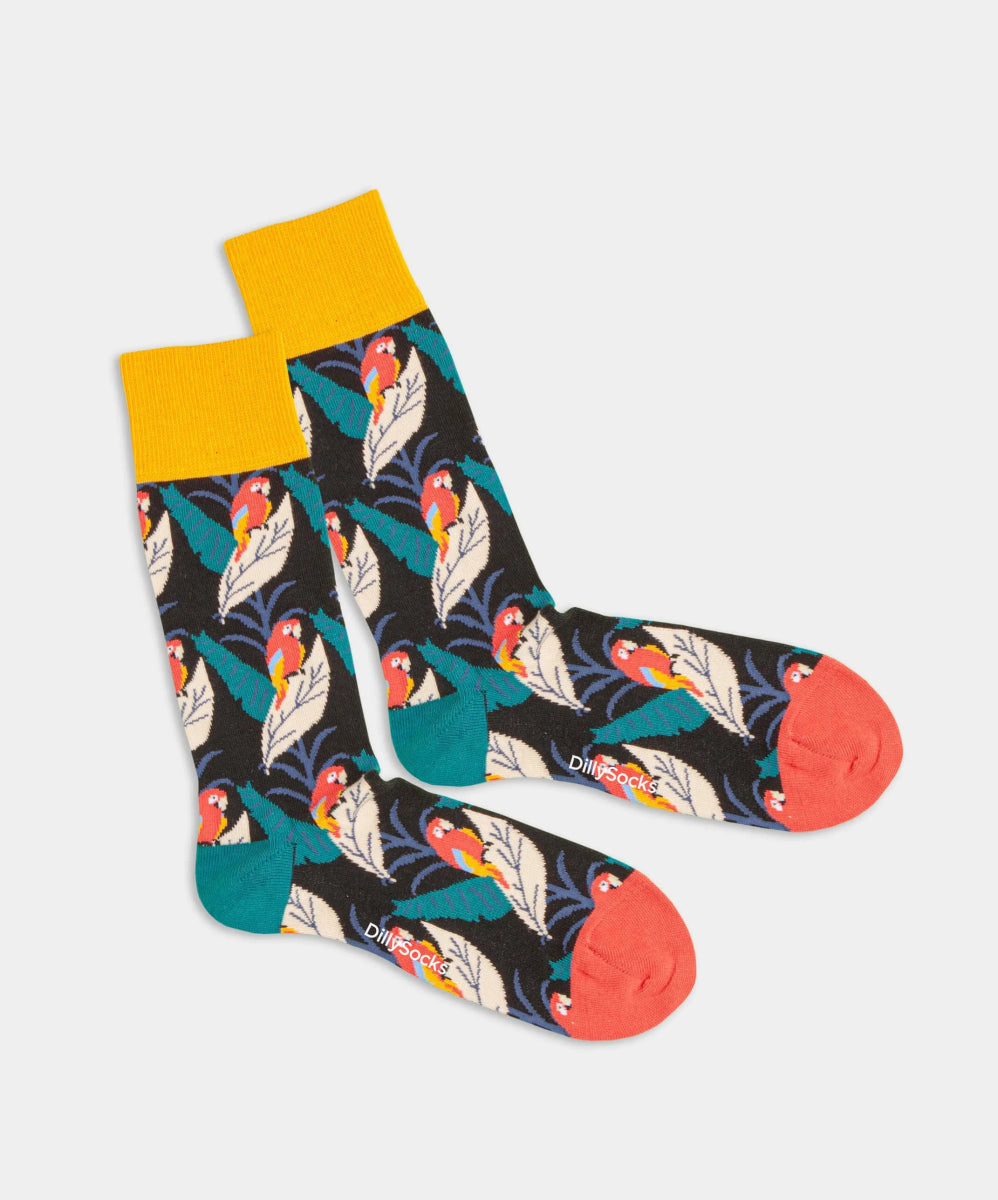 - Socken in Schwarz mit Tier Motiv/Muster - Socken in Schwarz mit Tier Motiv/Muster von DillySocks