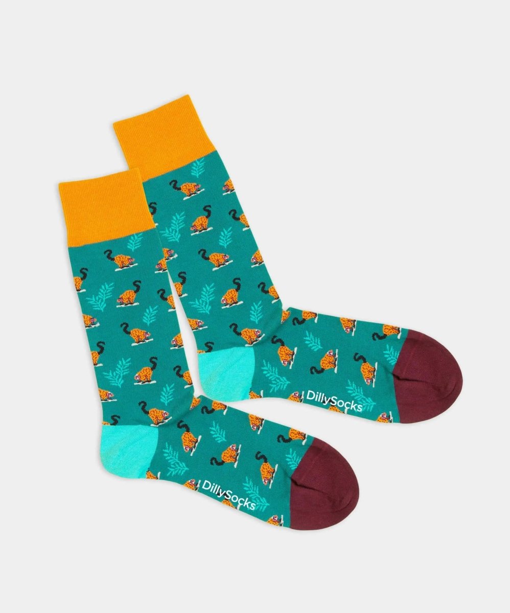 - Socken in Blau mit Tier Motiv/Muster - Socken in Blau mit Tier Motiv/Muster von DillySocks