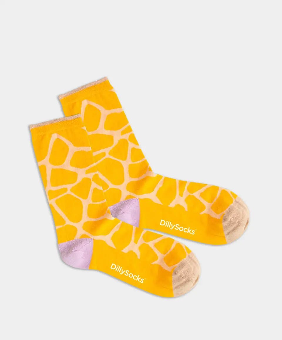 - Damensocken in Gelb mit Motiv/Muster - Damensocken in Gelb mit Motiv/Muster von DillySocks