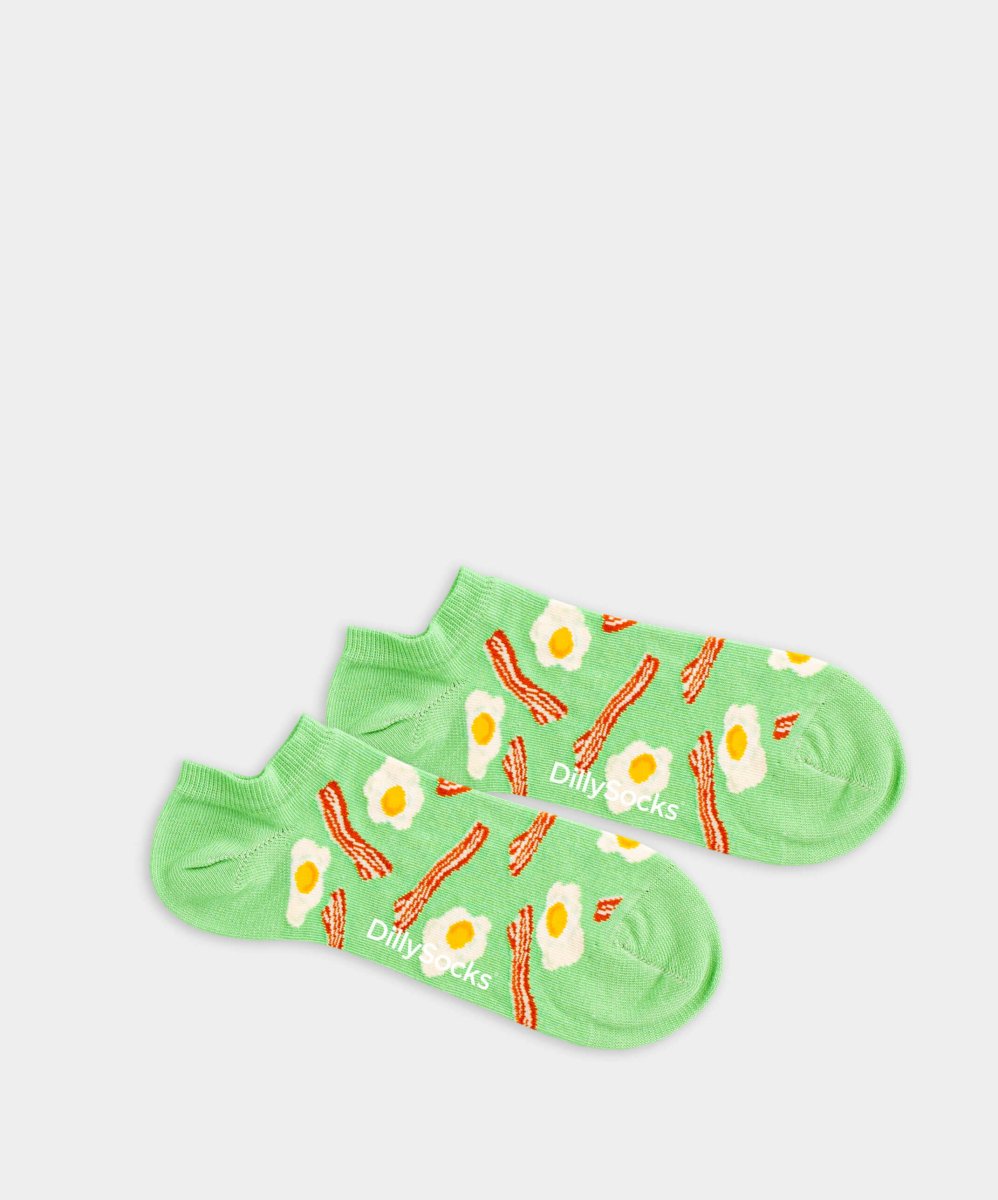 - Sneakersocken in Grün mit Essen Motiv/Muster - Sneakersocken in Grün mit Essen Motiv/Muster von DillySocks