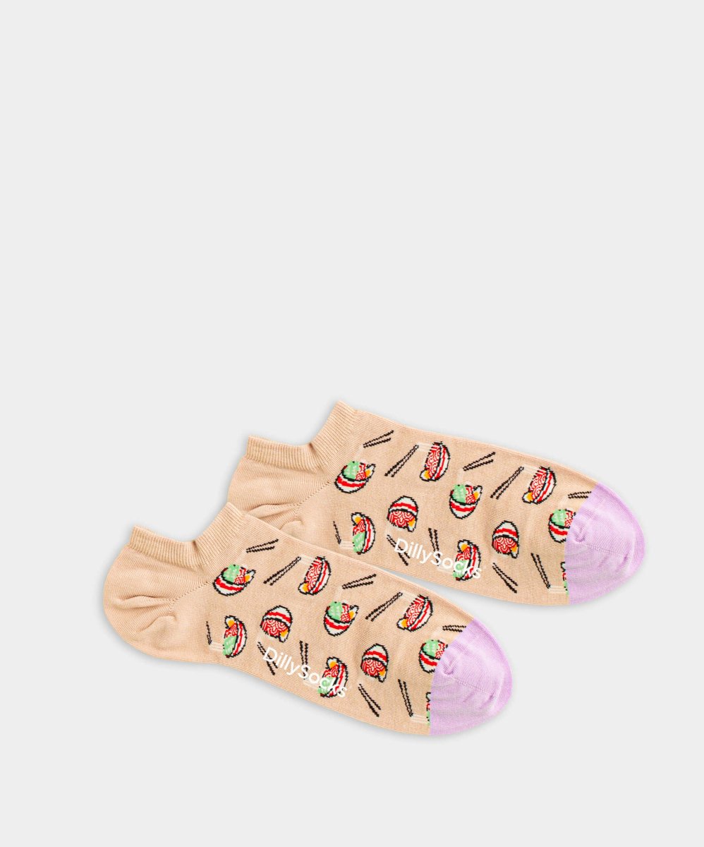 - Sneakersocken in Braun mit Essen Motiv/Muster - Sneakersocken in Braun mit Essen Motiv/Muster von DillySocks