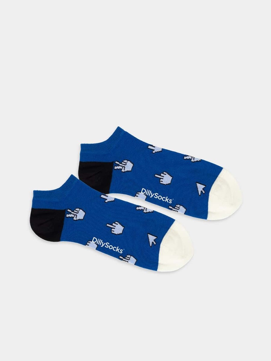 - Sneakersocken in Blau mit Geometrisch Motiv/Muster von DillySocks