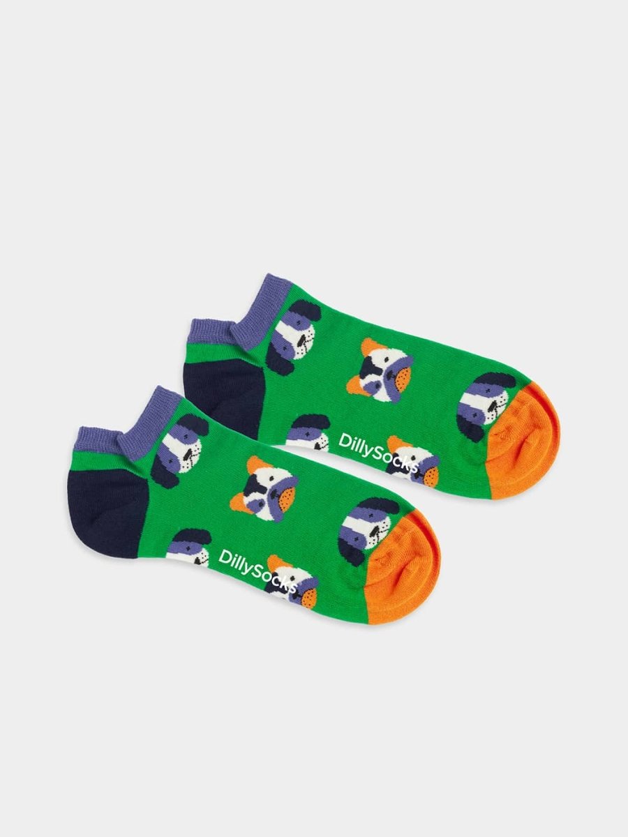 - Sneakersocken in Grün Blau Orange mit Tier Motiv/Muster - Sneakersocken in Grün Blau Orange mit Tier Motiv/Muster von DillySocks