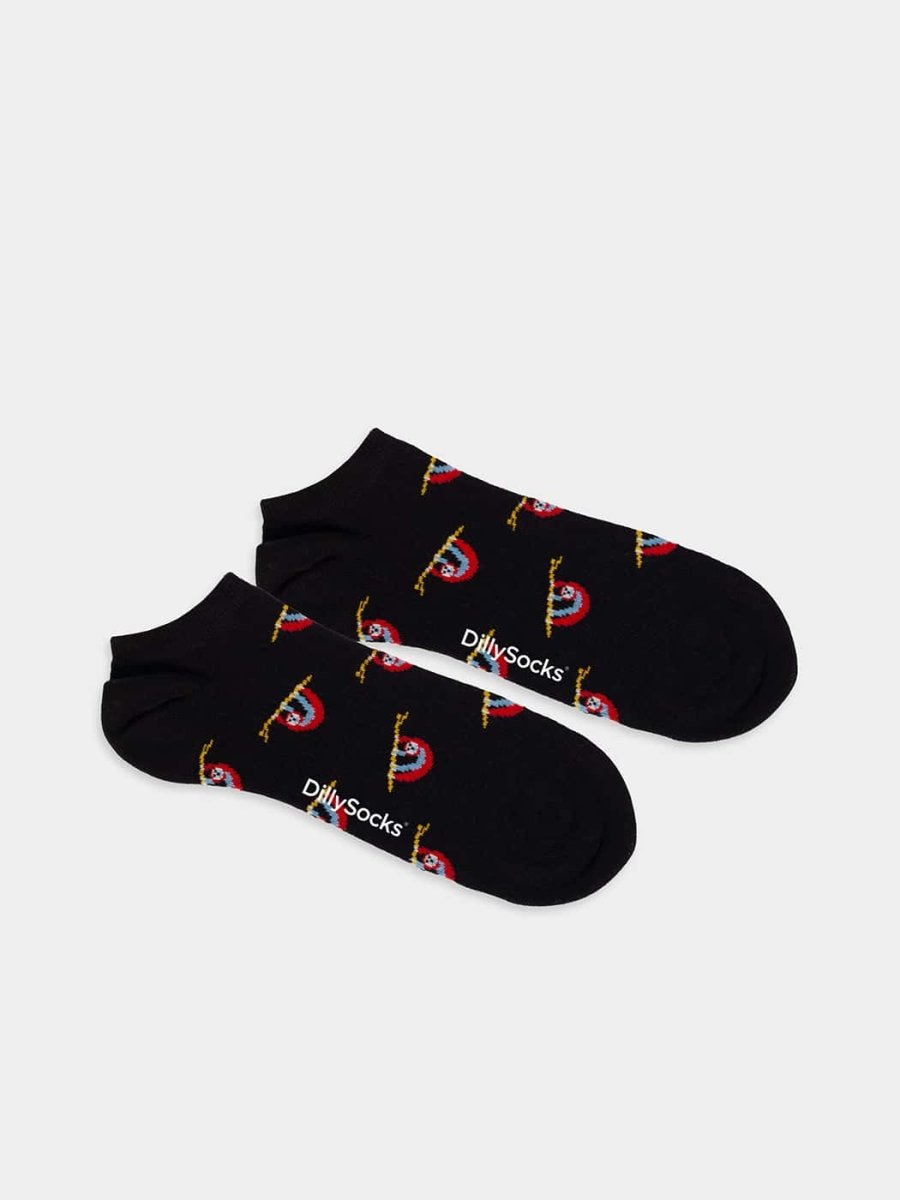 - Sneakersocken in Schwarz mit Tier Motiv/Muster - Sneakersocken in Schwarz mit Tier Motiv/Muster von DillySocks