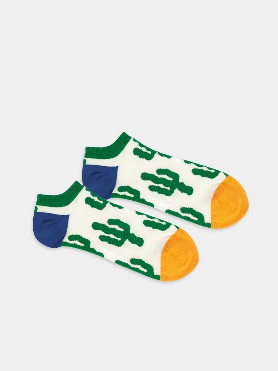 - Sneakersocken in Weiss mit Pflanze Motiv/Muster - Sneakersocken in Weiss mit Pflanze Motiv/Muster von DillySocks