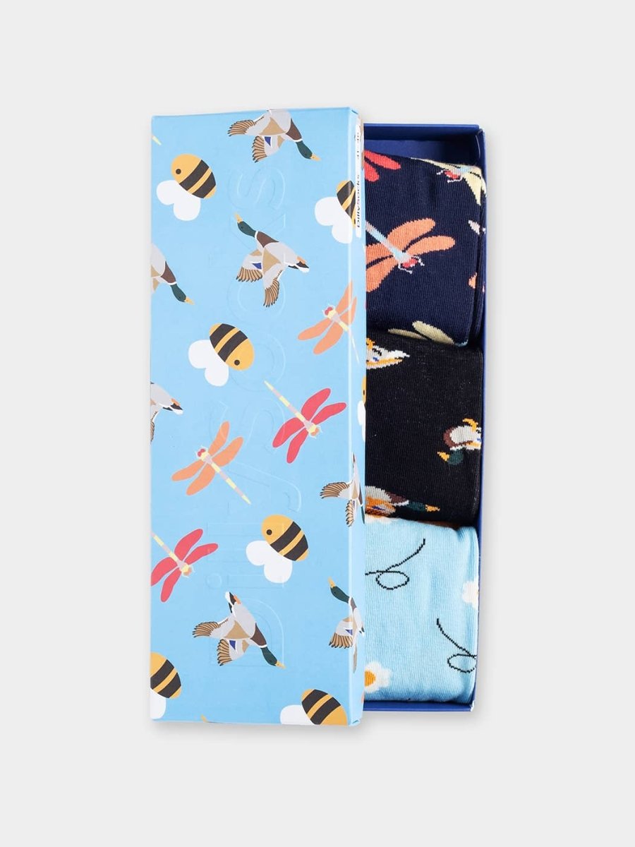 - Socken-Geschenkbox in Buntmit Tier Motiv/Muster - Socken-Geschenkbox in Buntmit Tier Motiv/Muster von DillySocks