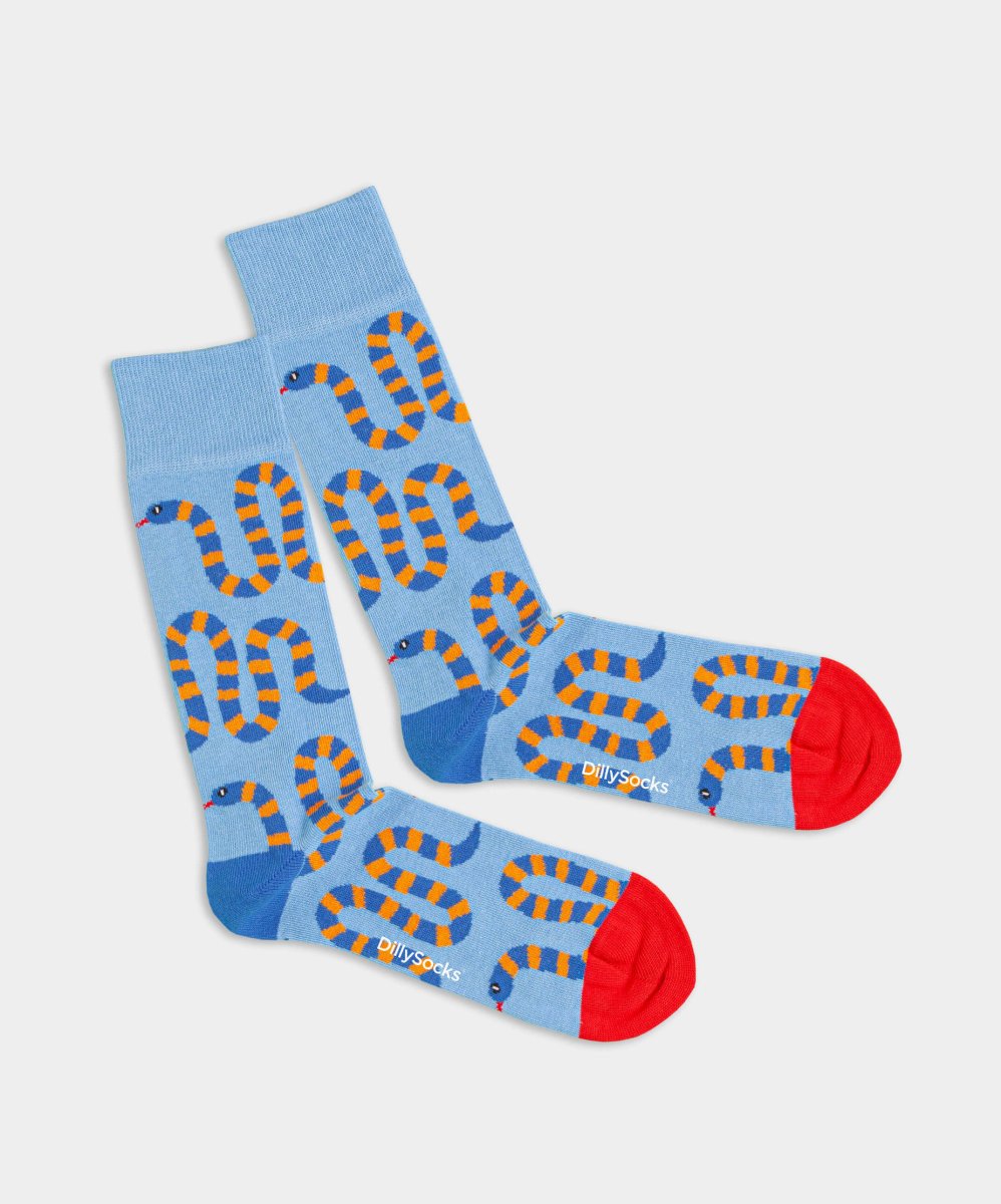 - Socken in Blau mit Tier Motiv/Muster - Socken in Blau mit Tier Motiv/Muster von DillySocks