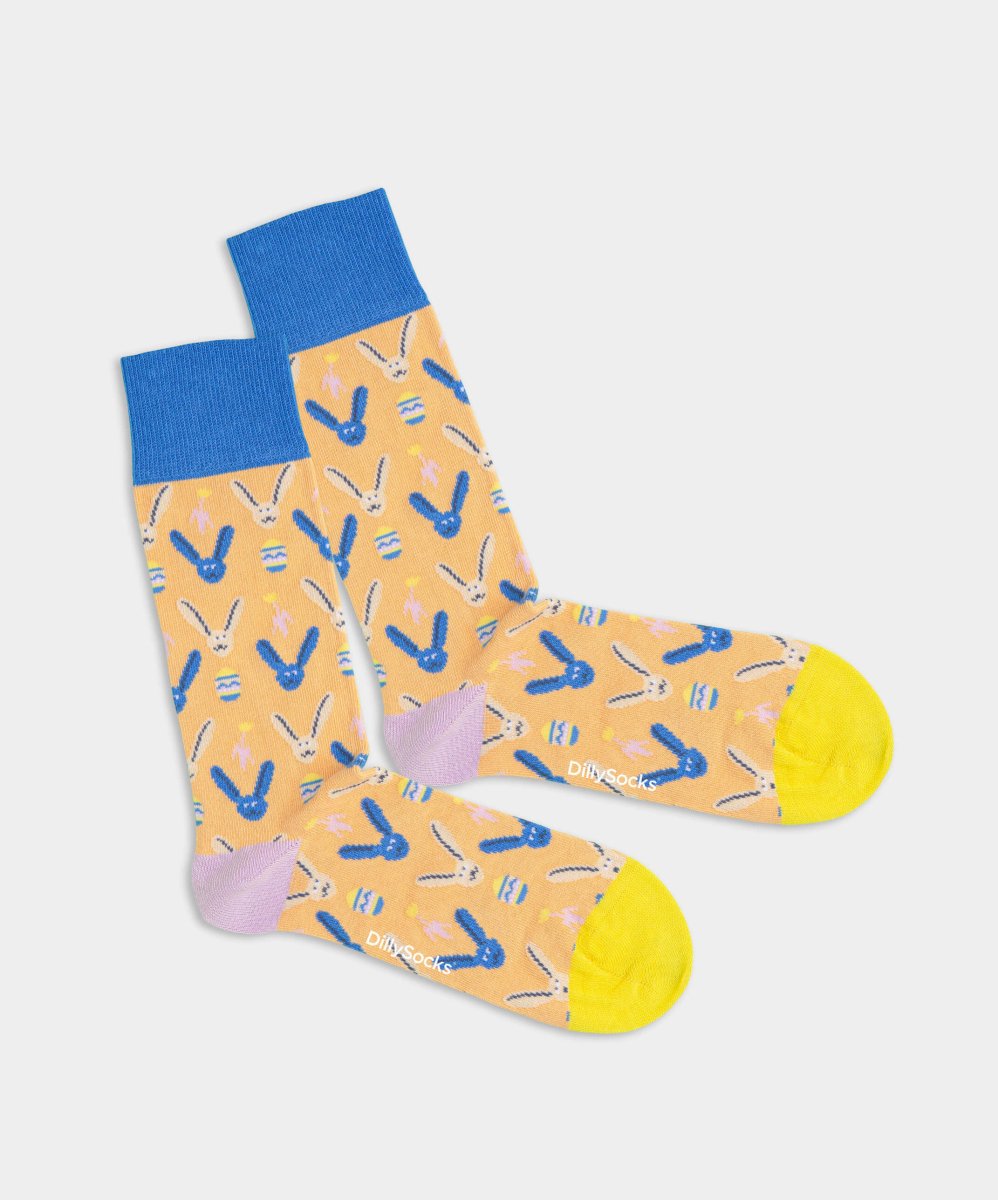 - Socken in Gelb mit Tier Motiv/Muster - Socken in Gelb mit Tier Motiv/Muster von DillySocks