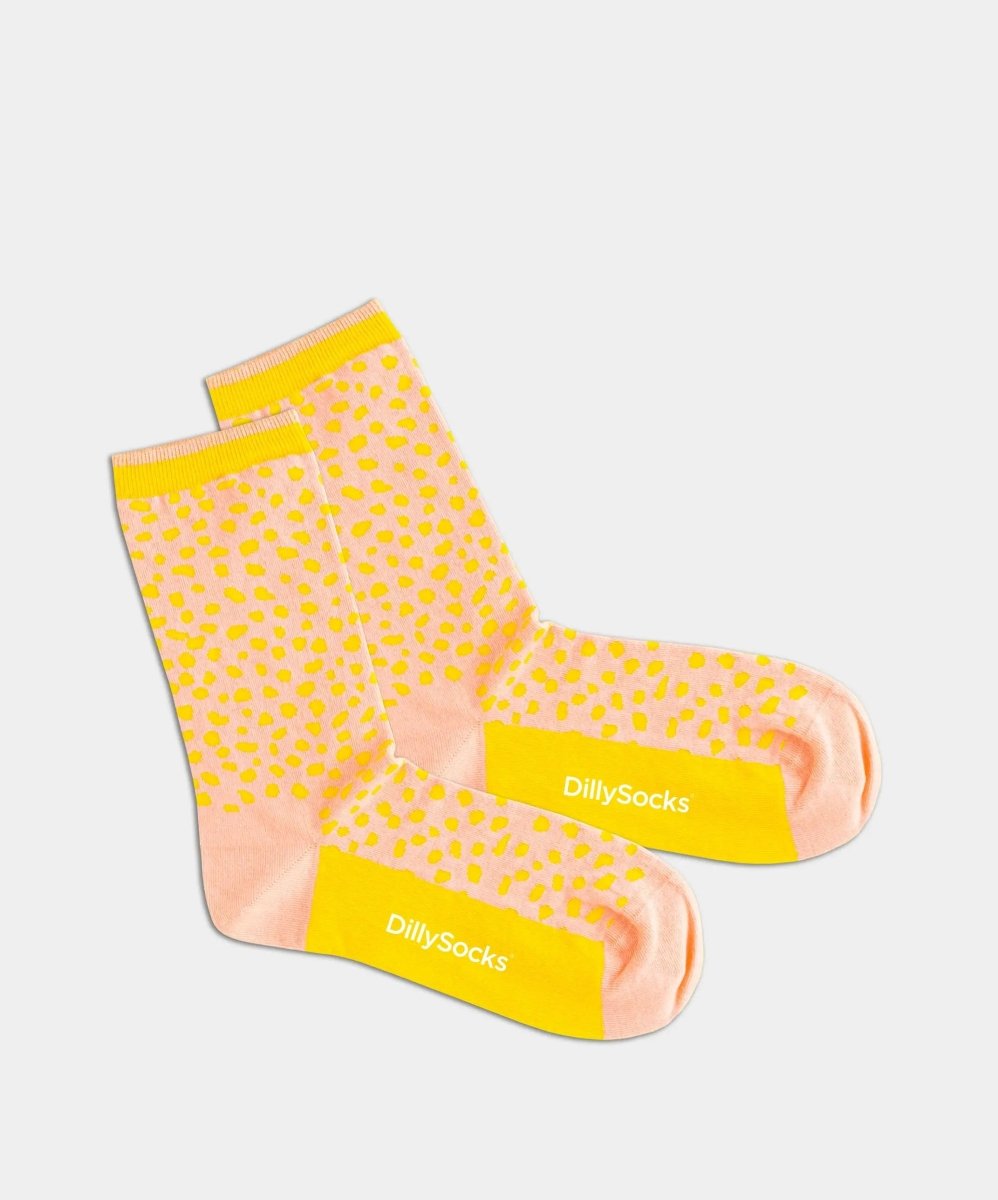 - Damensocken in Rosa mit Punkte Motiv/Muster - Damensocken in Rosa mit Punkte Motiv/Muster von DillySocks