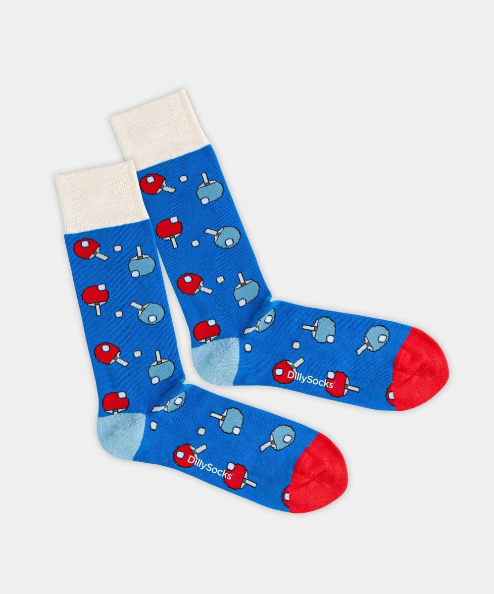 - Socken in Blau mit Sport Motiv/Muster - Socken in Blau mit Sport Motiv/Muster von DillySocks