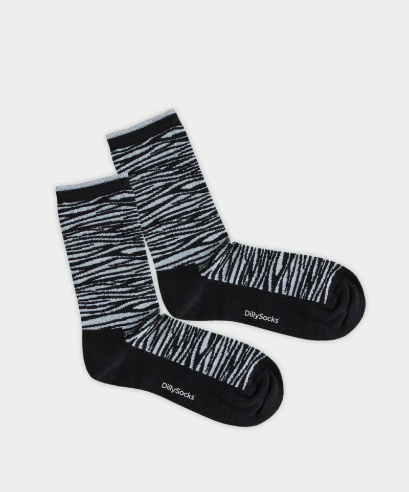 - Damensocken in Schwarz mit Motiv/Muster von DillySocks