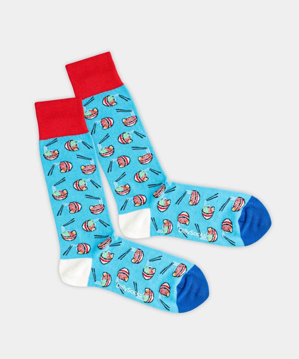 - Socken in Blau mit Sport Motiv/Muster - Socken in Blau mit Sport Motiv/Muster von DillySocks