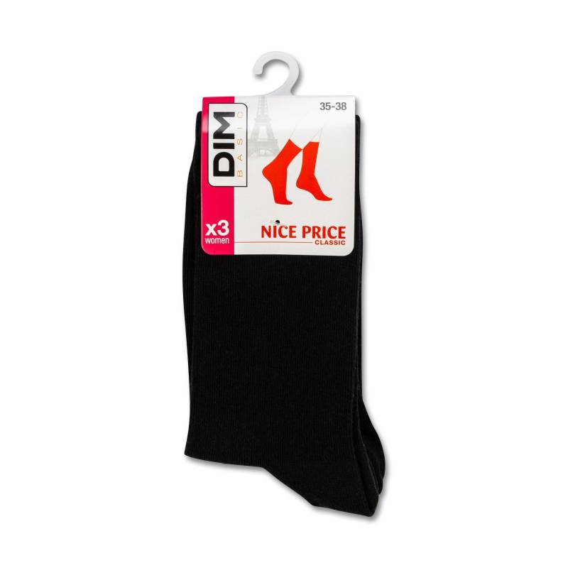 Dim - Socken, für Damen, Schwarz, Größe 39-42 von Dim