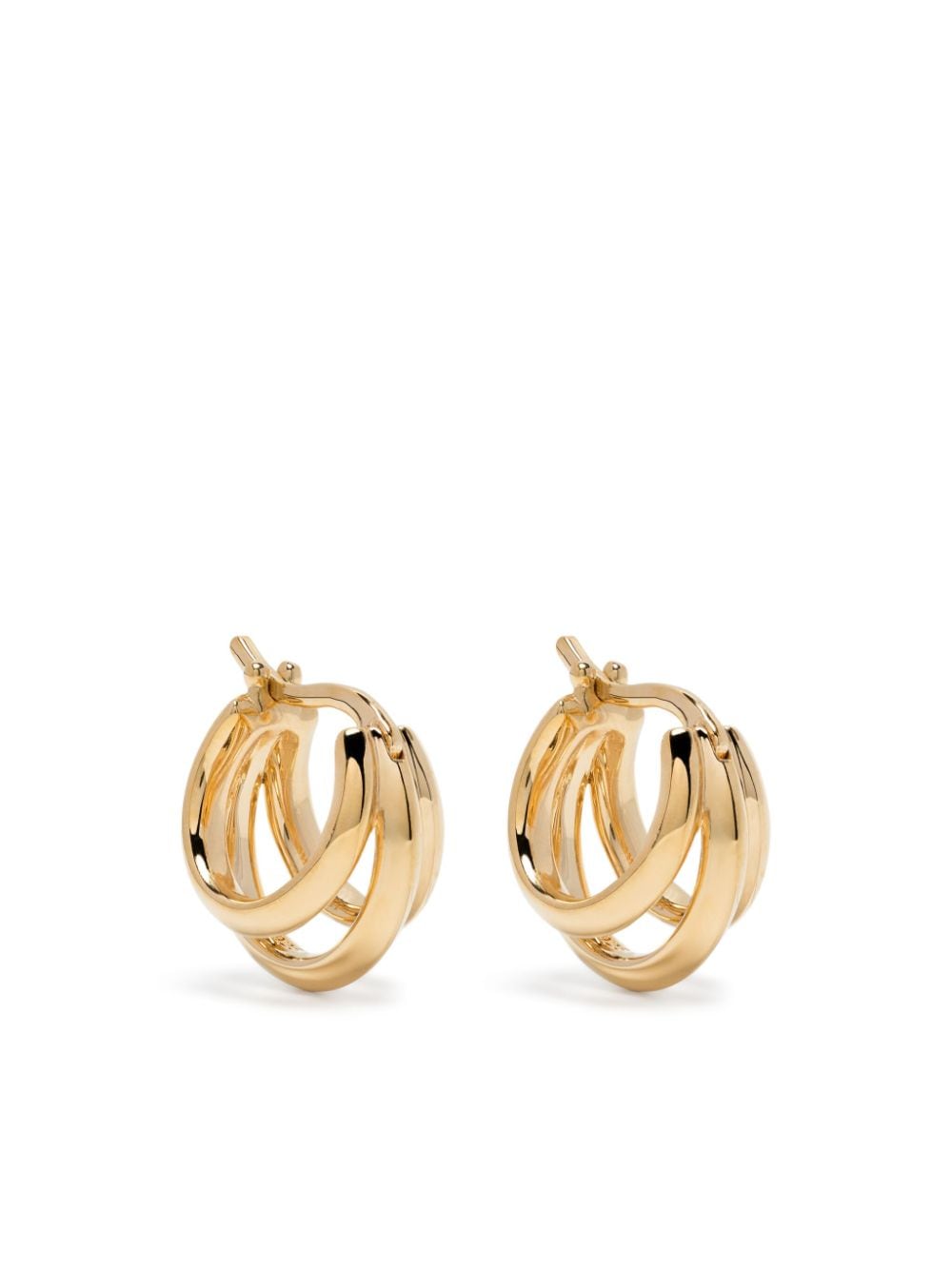 Dinny Hall Signature Triple hoop earrings - Gold von Dinny Hall