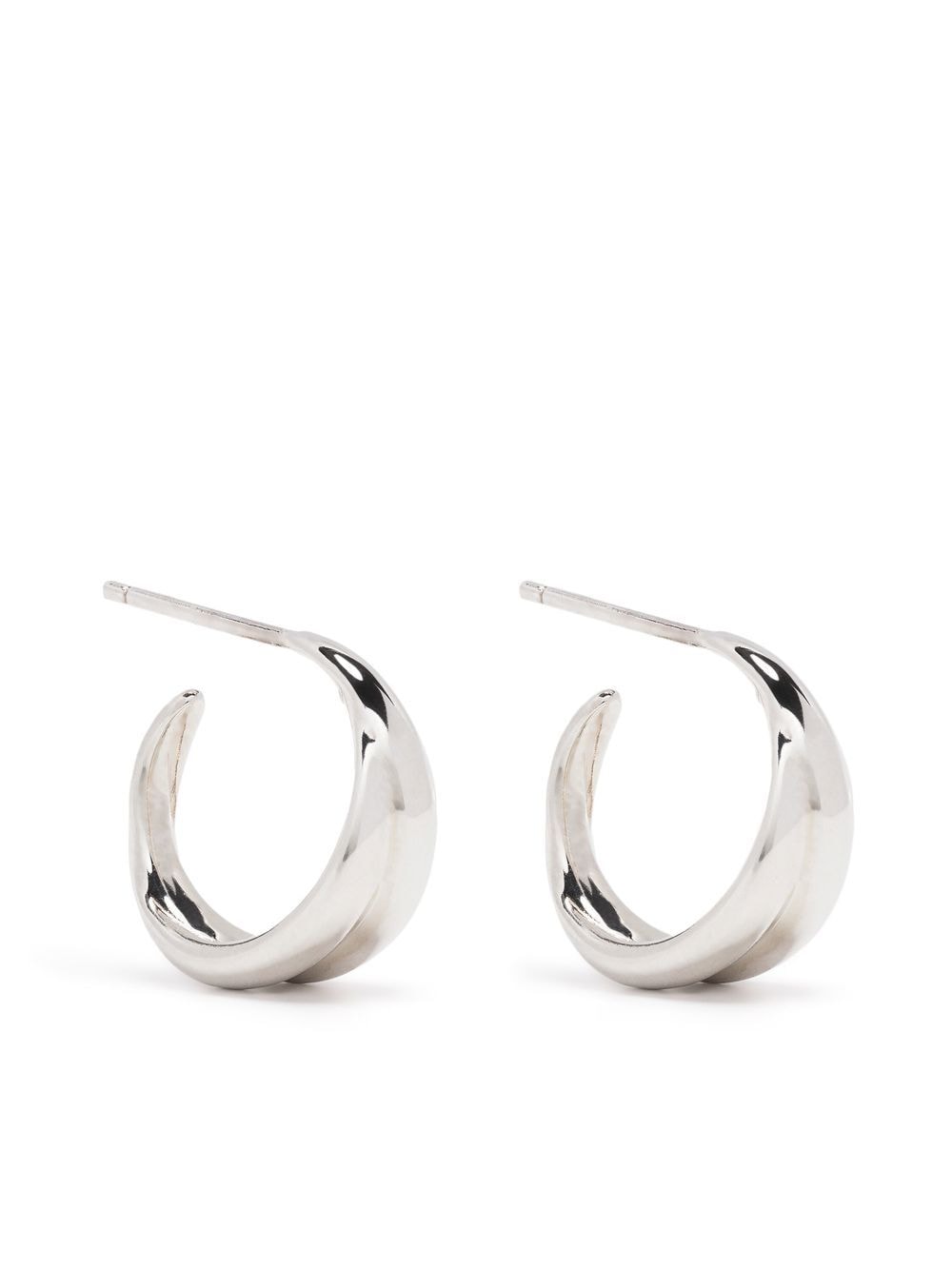 Dinny Hall small Twist hoop earrings - Silver von Dinny Hall