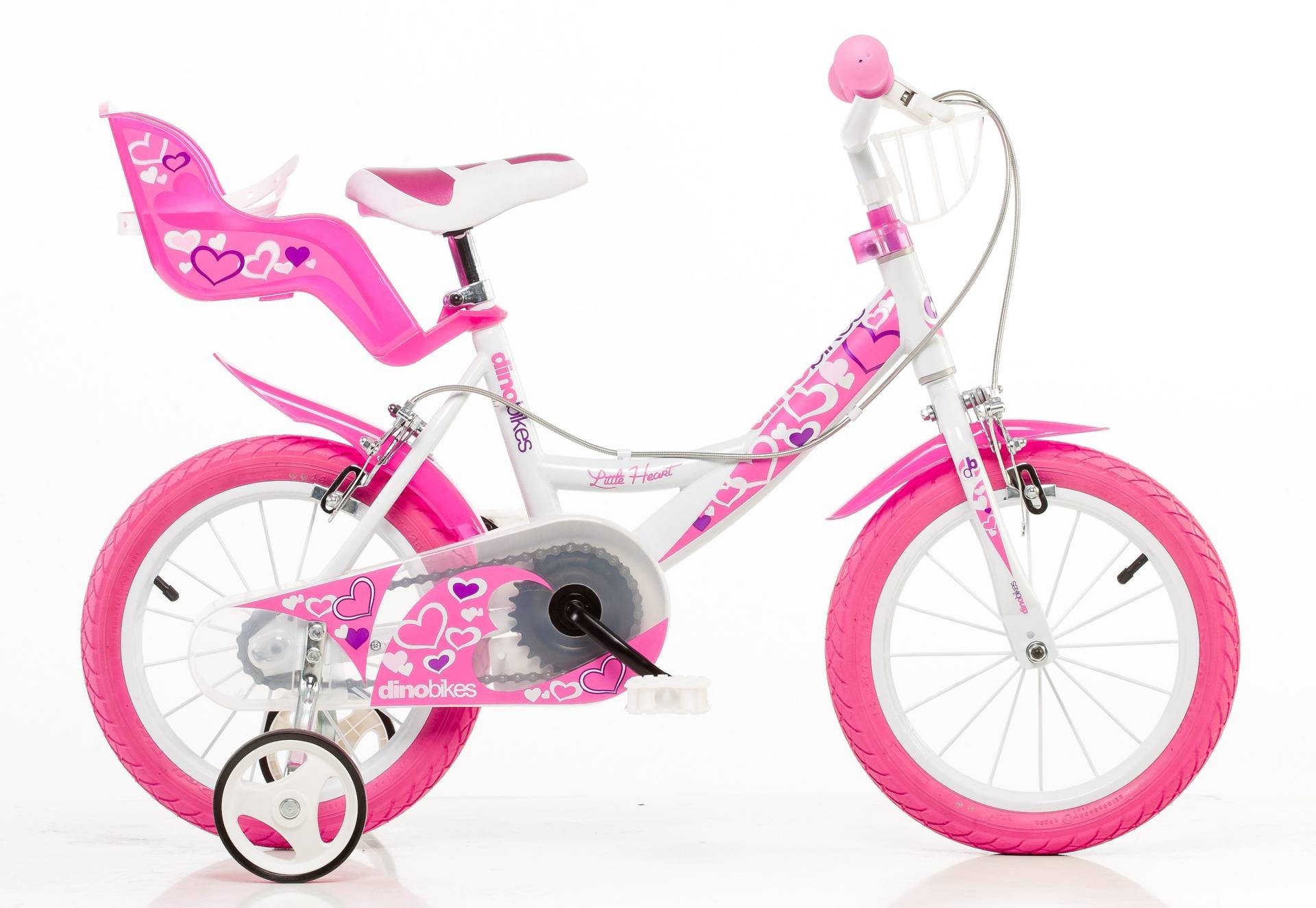 Dino Kinderfahrrad »Mädchenfahrrad 14 Zoll«, 1 Gang, mit Stützrädern, Korb und Puppensitz Dino Kinderfahrrad »Mädchenfahrrad 14 Zoll«, 1 Gang, mit Stützrädern, Korb und Puppensitz von Dino