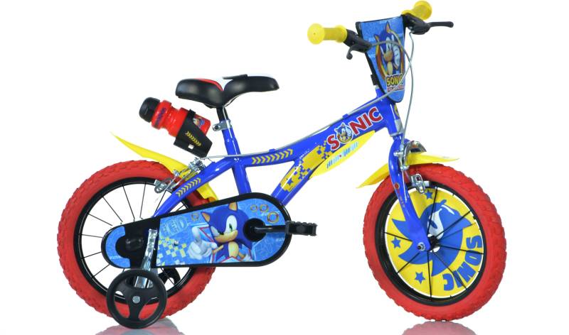 Dino Kinderfahrrad »Sonic«, 1 Gang, mit Stützrädern, Trinkflasche und Frontschild von Dino